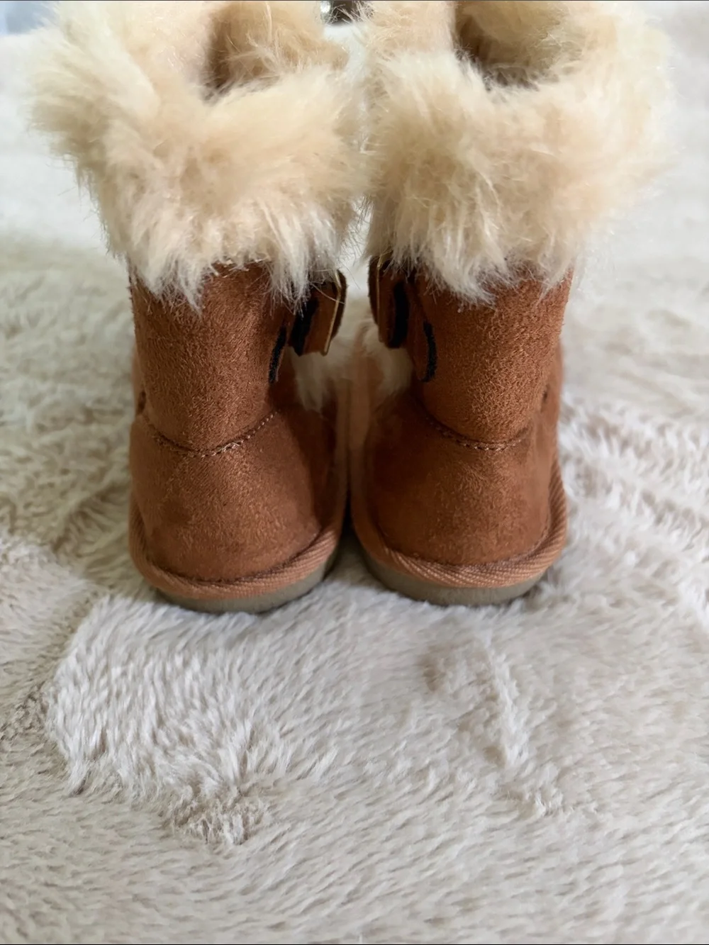 The Children's Place Brown Faux-Fur Trim Boots
